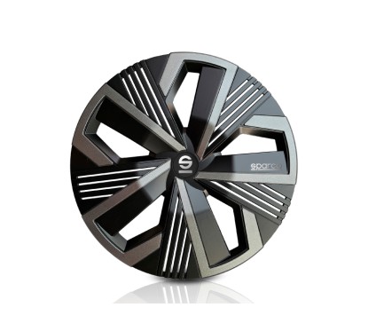 Jeu Enjoliveurs NAGOYA 15'' SPARCO Corsa Noir et Gris