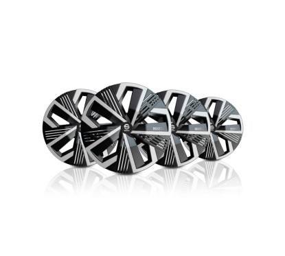 Wheel Trims NAGOYA 15'' SPARCO Corsa Black and Silver