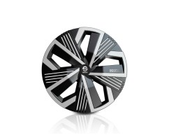 Juego Tapacubos NAGOYA 15'' SPARCO Corsa Negro y Plata