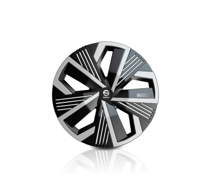 Jeu Enjoliveurs NAGOYA 15'' SPARCO Corsa Noir et Argent
