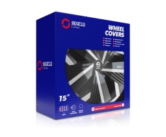 Juego Tapacubos NAGOYA 15'' SPARCO Corsa Negro y Plata
