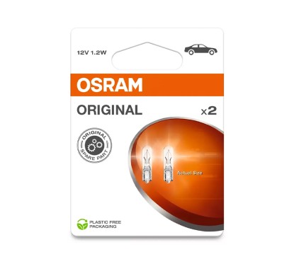 Kit 2 Lampes W2x4.6d 12V/1.2W OSRAM Original Line® Blister