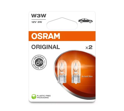 Kit 2 Lampes W3W 12V/3W OSRAM Original Line® Blister