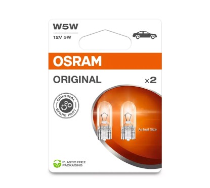 Kit 2 Lampes W5W 12V/5W OSRAM Original Line® Blister