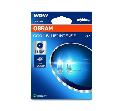 Kit 2 Lampes W5W 12V/5W OSRAM Cool Blue Intense® Blister