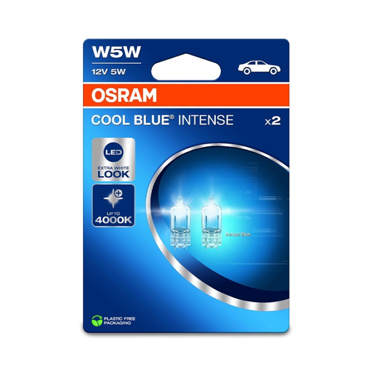 Kit 2 Lampes W5W 12V/5W OSRAM Cool Blue Intense® Blister