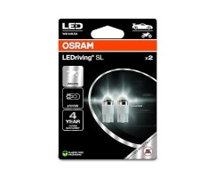 Kit 2 Lâmpadas LED W5W 12V/1W OSRAM LEDriving® SL WHITE Blister