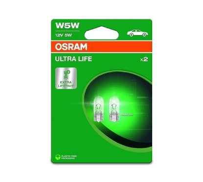 Kit 2 Lampes W5W 12V/5W OSRAM Ultra Life® Blister
