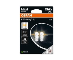 Kit 2 Lâmpadas LED W5W 12V/1W OSRAM LEDriving® SL YELLOW Blister