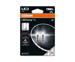 [06.3893DWP-2BL] Kit 2 Lampes LED T4W 12V/1W OSRAM LEDriving® SL WHITE