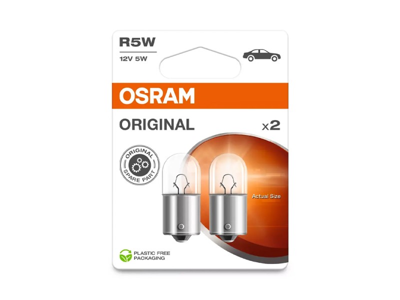 Kit 2 Lámparas R5W 12V/5W OSRAM Original Line® Blister Kit 2 Lámparas R5W 12V/5W OSRAM Original Line® Blister