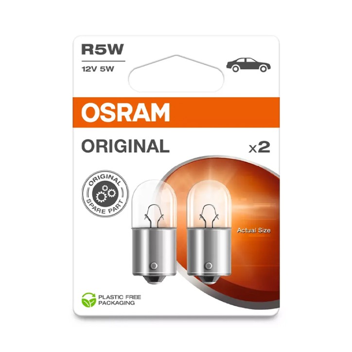 [06.5007-2BL] Kit 2 Lámparas R5W 12V/5W OSRAM Original Line®