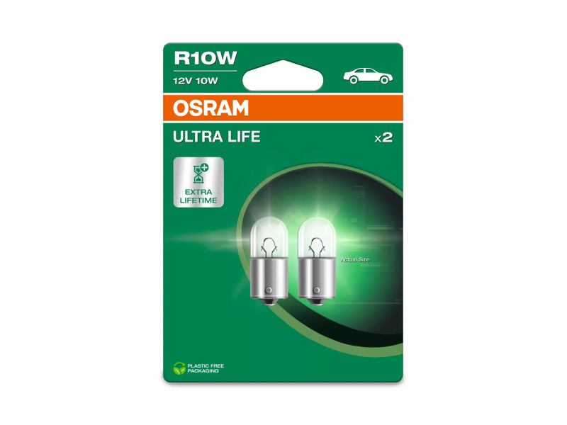 Kit 2 Lâmpadas R10W 12V/10W OSRAM Ultra Life® Blister Kit 2 Lâmpadas R10W 12V/10W OSRAM Ultra Life® Blister