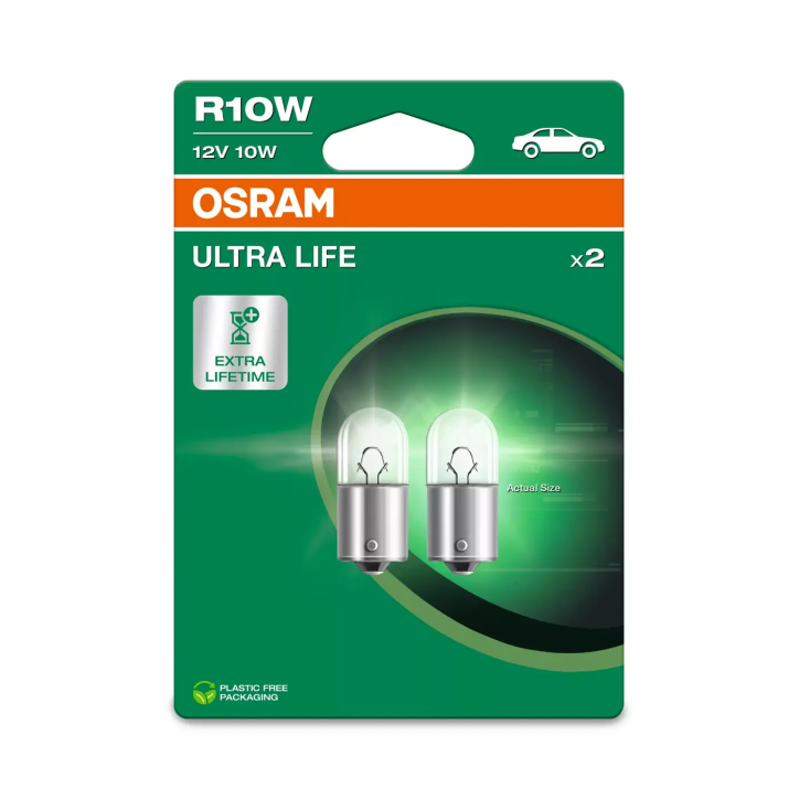 Kit 2 Lampes R10W 12V/10W OSRAM Ultra Life®