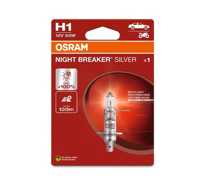 Lampe H1 12V/55W OSRAM Night Breaker® Silver Blister