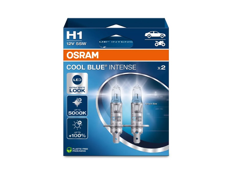 Kit 2 Lámparas H1 12V/55W OSRAM Cool Blue Intense® NEXT GEN HB Kit 2 Lámparas H1 12V/55W OSRAM Cool Blue Intense® NEXT GEN HB