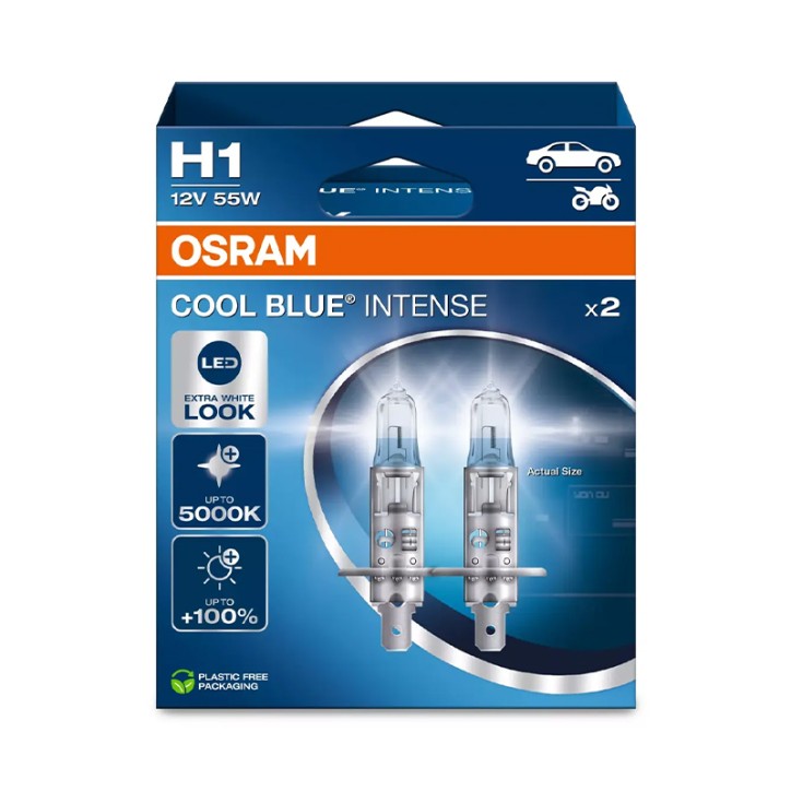 Kit 2 Lámparas H1 12V/55W OSRAM Cool Blue Intense® NEXT GEN HB
