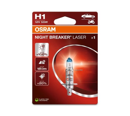 Lampe H1 12V/55W OSRAM Night Breaker® Laser Blister