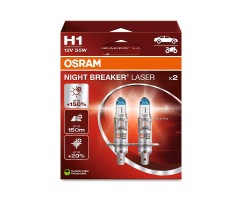 Kit 2 Lámparas H1 12V/55W OSRAM Night Breaker® Laser HB
