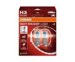 Kit 2 Lampes H3 12V/55W OSRAM Night Breaker® Laser HB
