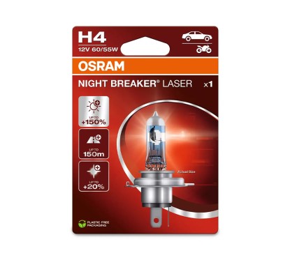 Lampe H4 12V 60/55W OSRAM Night Beaker® Laser Blister