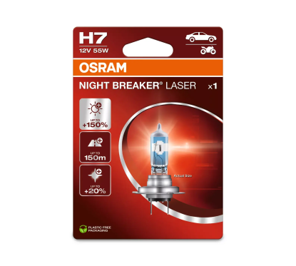 Lâmpada H7 12V/55W OSRAM Night Beaker® Laser Blister