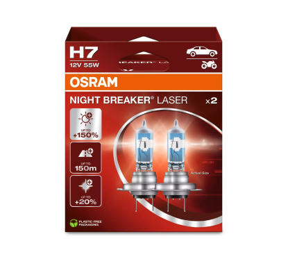 Kit 2 Lampes H7 12V/55W OSRAM Night Beaker® Laser HB