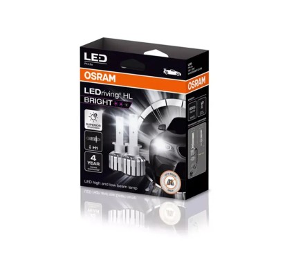 Kit 2 Lâmpadas LED H1 12V/13W OSRAM LEDriving HL BRIGHT
