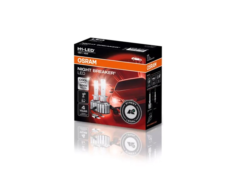 Kit 2 Lampes LED H1 12V/16W OSRAM Night Breaker LED Kit 2 Lampes LED H1 12V/16W OSRAM Night Breaker LED