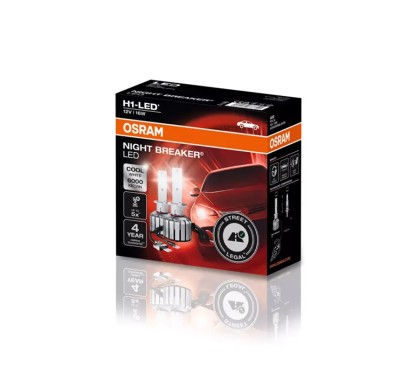 Kit 2 Lampes LED H1 12V/16W NIGHT BREAKER LED