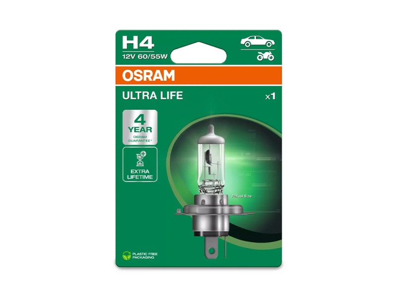 Lámpara H4 12V 60/55W OSRAM Ultra Life® Blister Lámpara H4 12V 60/55W OSRAM Ultra Life® Blister