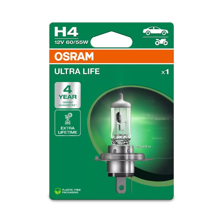 Lámpara H4 12V 60/55W OSRAM Ultra Life® Blister