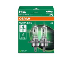 Kit 2 Lâmpadas H4 12V 60/55W OSRAM Ultra Life® HB