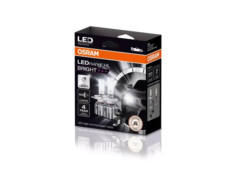 Kit 2 Lámparas LED H4/H19 12V/15W OSRAM LEDriving HL BRIGHT Kit 2 Lámparas LED H4/H19 12V/15W OSRAM LEDriving HL BRIGHT