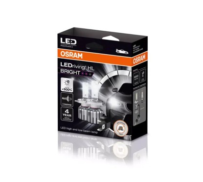 Kit 2 Lâmpadas LED H4/H19 12V/15W OSRAM LEDriving HL BRIGHT