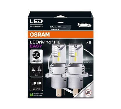 Kit 2 Lâmpadas LED H4/H19 12V/19W OSRAM LEDriving HL EASY HB