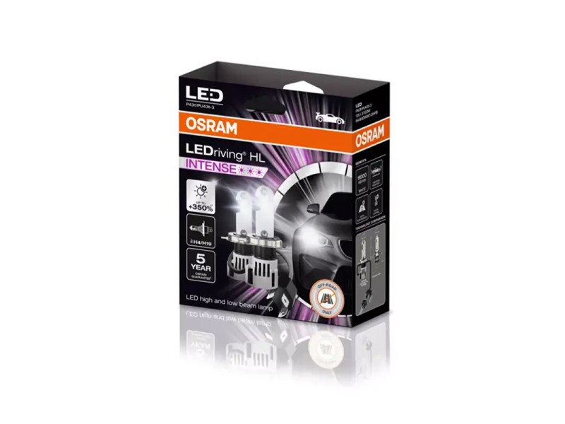 Kit 2 Lampes LED H4/H19 12V/27W OSRAM LEDriving HL INTENSE Kit 2 Lampes LED H4/H19 12V/27W OSRAM LEDriving HL INTENSE