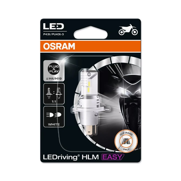 Lâmpada LED H4/H19 12V/19W OSRAM LEDriving HLM EASY Blister