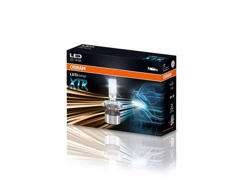 Kit 2 Lâmpadas LED H4 12V 13/13W OSRAM LEDriving® XTR Kit 2 Lâmpadas LED H4 12V 13/13W OSRAM LEDriving® XTR