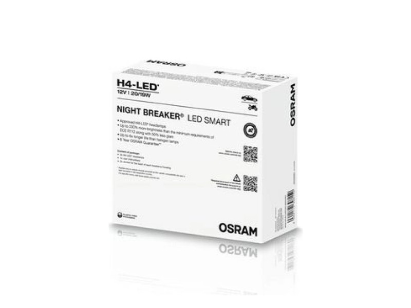 Kit 2 Lampes LED H4 12V 20/19W OSRAM Night Breaker LED SMART PRO Kit Kit 2 Lampes LED H4 12V 20/19W OSRAM Night Breaker LED SMART PRO Kit
