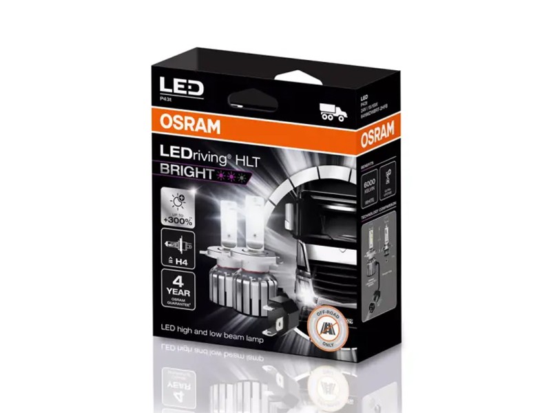 Kit 2 Lámparas LED H4 24V/15W OSRAM LEDriving HL BRIGHT Kit 2 Lámparas LED H4 24V/15W OSRAM LEDriving HL BRIGHT