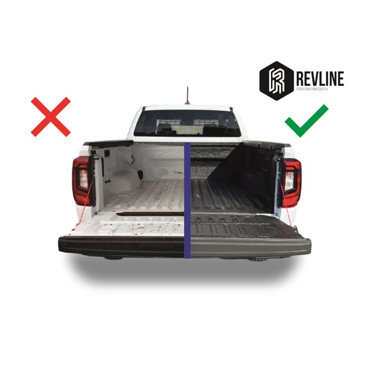 Revestimento de fundo de caixa Revline (poliuréia) para pickup Cabine Dupla