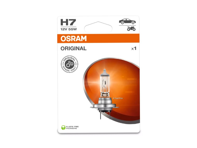 Lámpara H7 12V/55W OSRAM Original Line® Blister Lámpara H7 12V/55W OSRAM Original Line® Blister