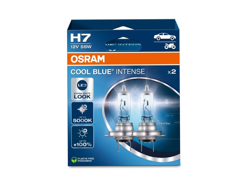 Kit 2 Lampes H7 12V/55W OSRAM Cool Blue Intense® NEXT GEN HB Kit 2 Lampes H7 12V/55W OSRAM Cool Blue Intense® NEXT GEN HB
