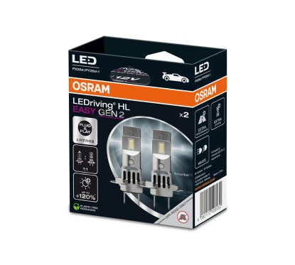 Kit 2 Lâmpadas LED H7/H18 12V/16W OSRAM LEDriving HLM EASY GEN2