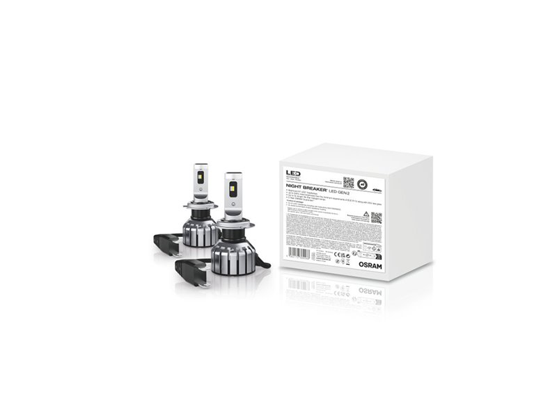 Kit 2 Lâmpadas LED H7 12V/16W OSRAM Night Breaker LED SMART Kit Kit 2 Lâmpadas LED H7 12V/16W OSRAM Night Breaker LED SMART Kit