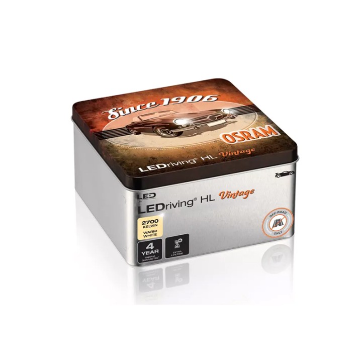 Kit 2 Lâmpadas LED H7/H18 12V/18W OSRAM LEDriving HL VINTAGE