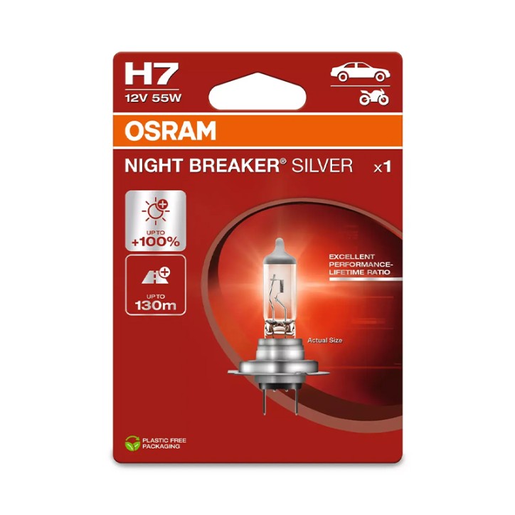 Lampe H7 12V/55W OSRAM Night Beaker® Silver Blister