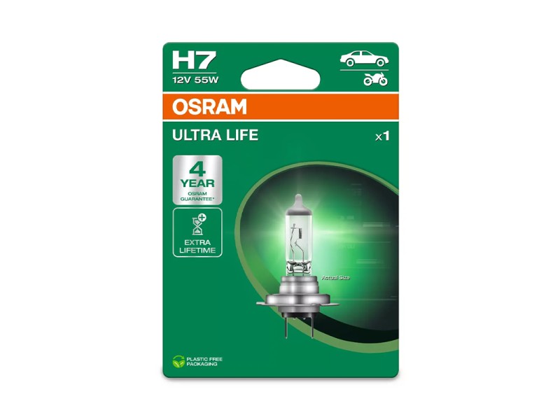 Lâmpada H7 12V/55W OSRAM Ultra Life® Blister Lâmpada H7 12V/55W OSRAM Ultra Life® Blister