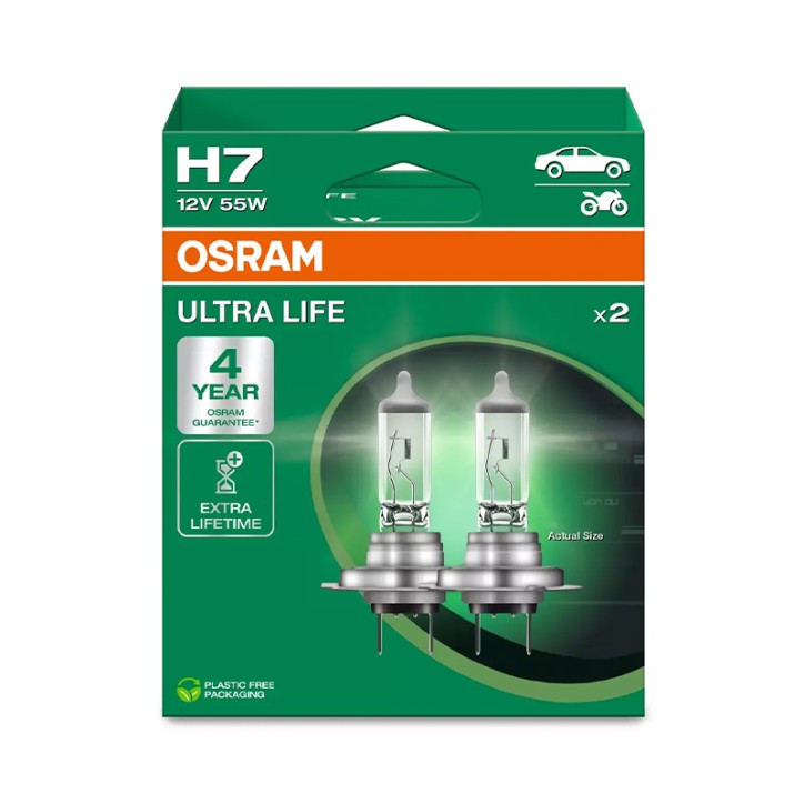 Kit 2 Lámparas H7 12V/55W OSRAM Ultra Life® HB
